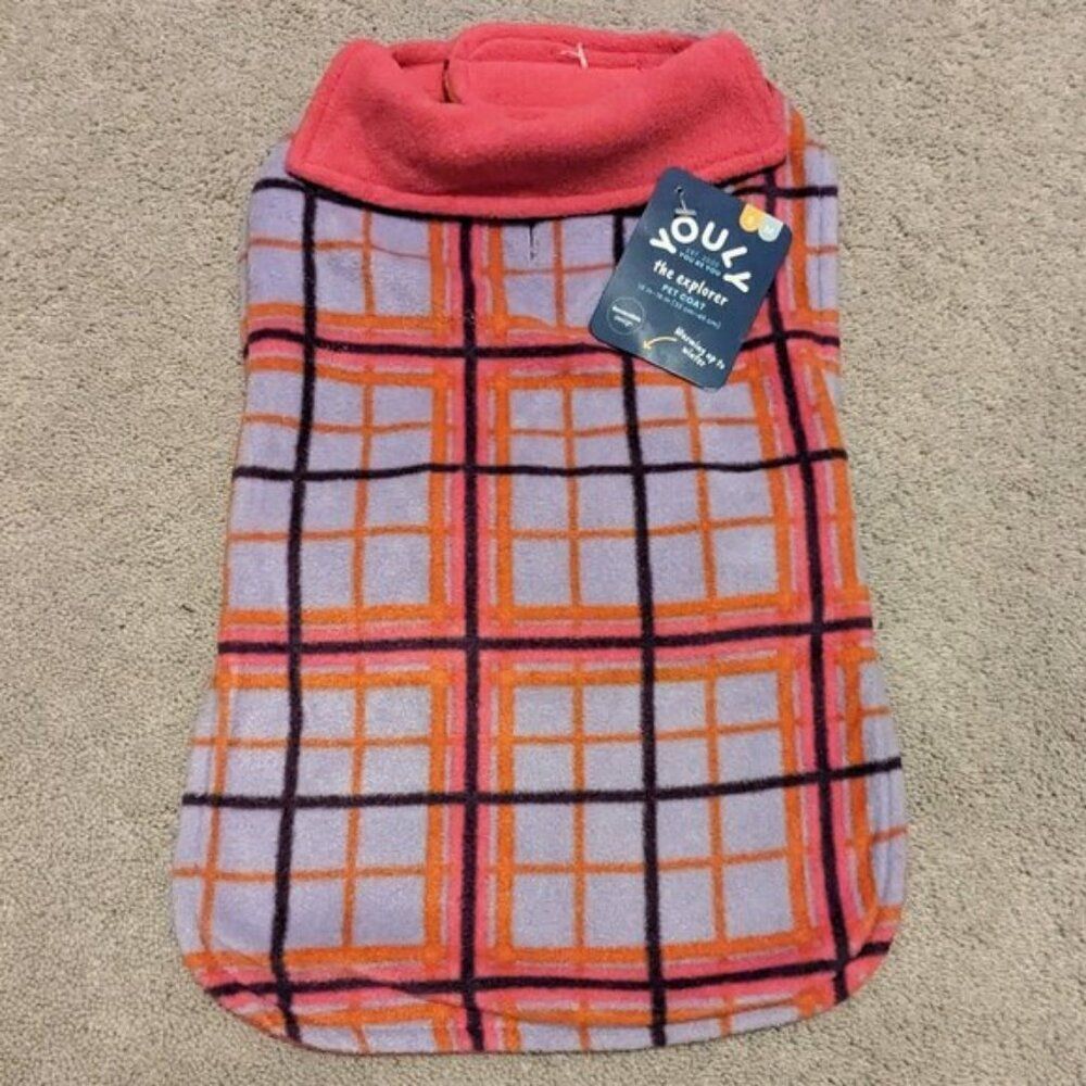 The Explorer Fleece Dog Coat sized Small to Medium